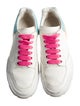 Alexander McQueen Leather Colorblock Pattern Sneakers