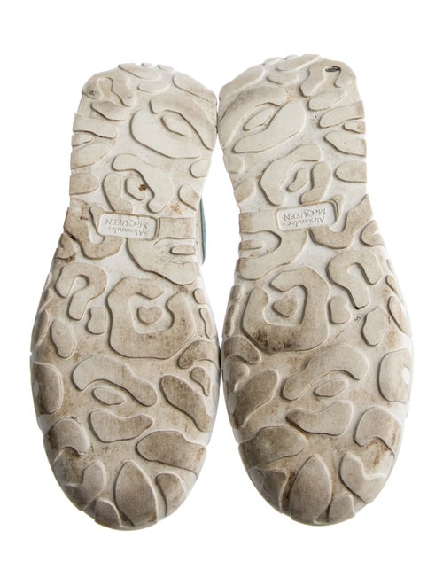Alexander McQueen Leather Colorblock Pattern Sneakers
