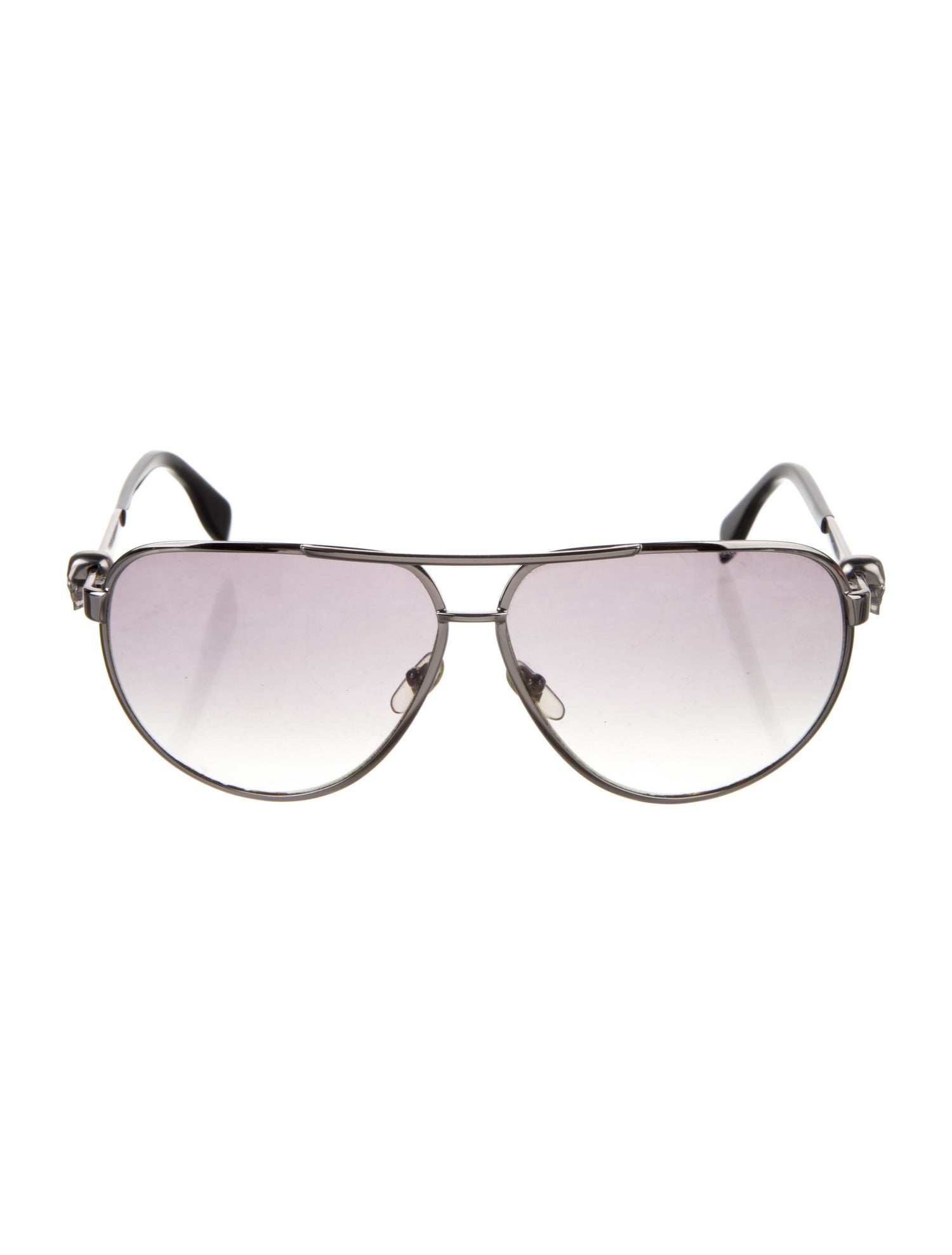 Alexander McQueen Skull Aviator Sunglasses