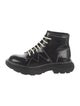Alexander McQueen Leather Combat Boots