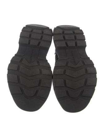 Alexander McQueen Leather Combat Boots