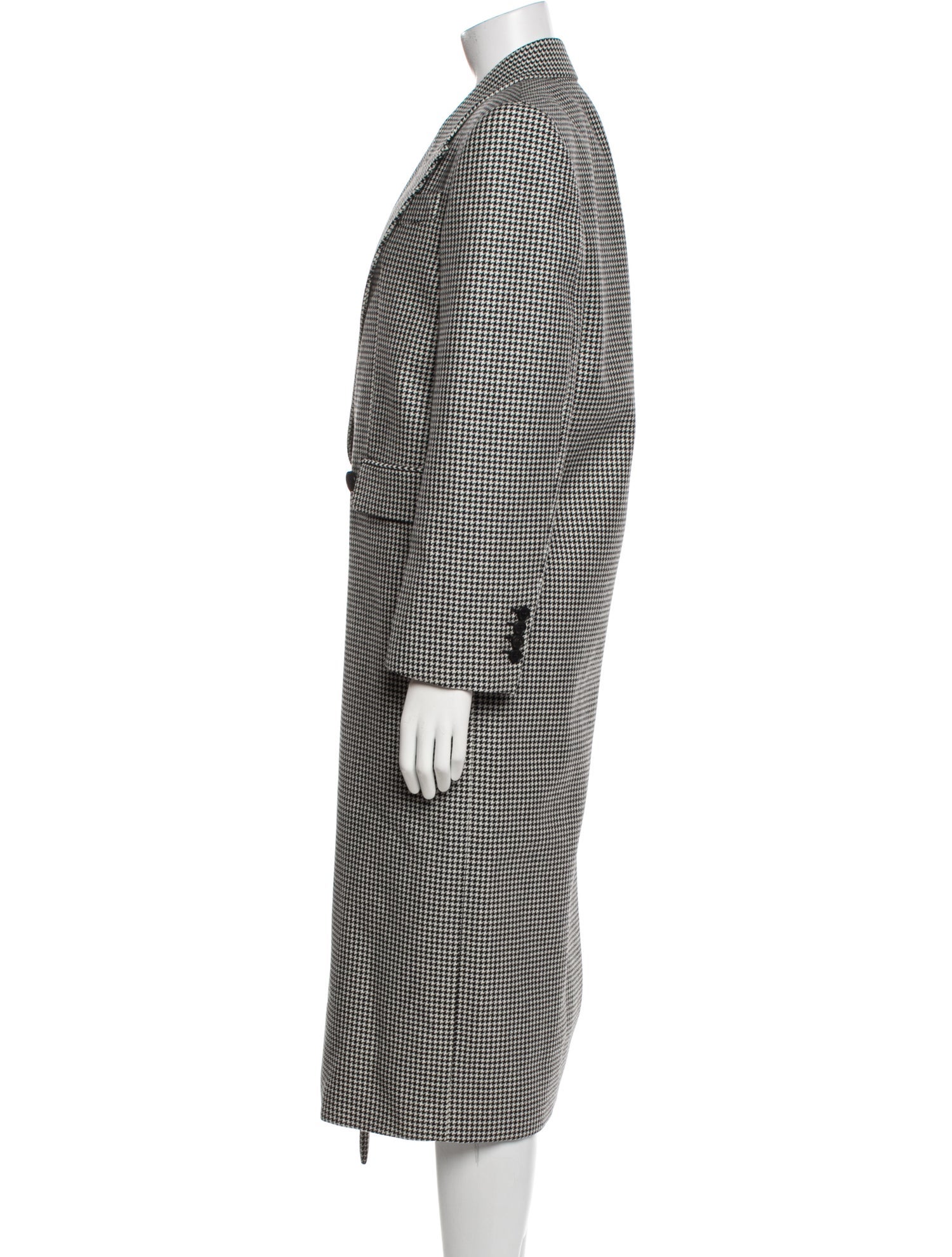 Alexander McQueen Wool Houndstooth Print Coat w/ Tags