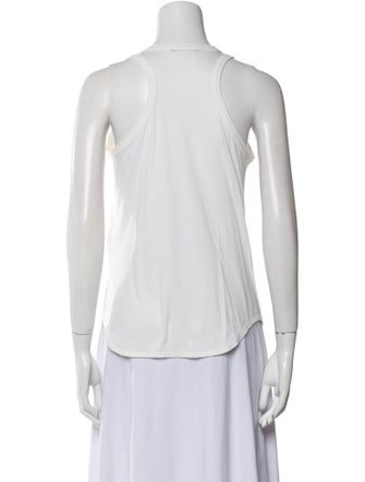 Alexander McQueen Graphic Print Scoop Neck Top