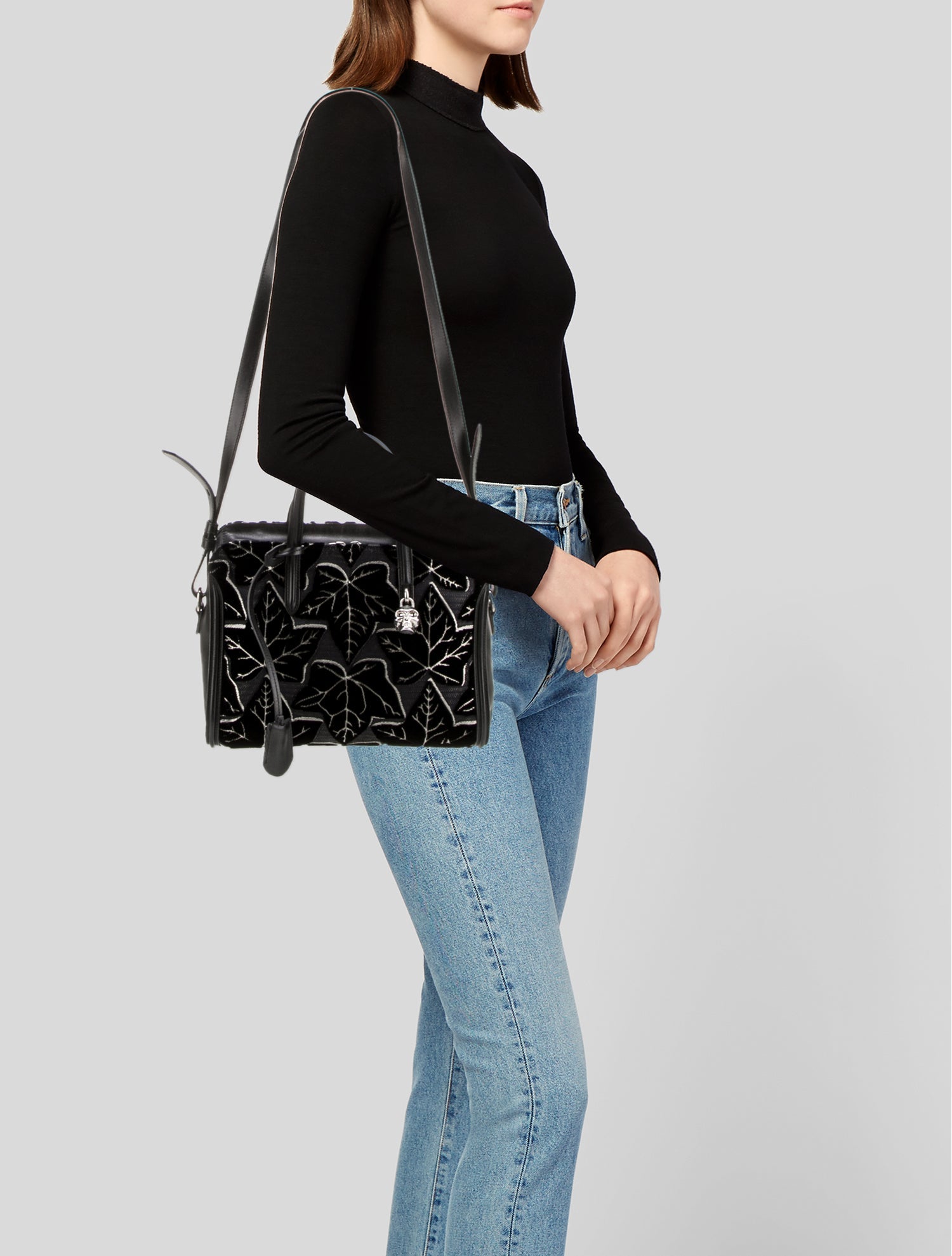 Alexander McQueen Leather Top Handle Bag