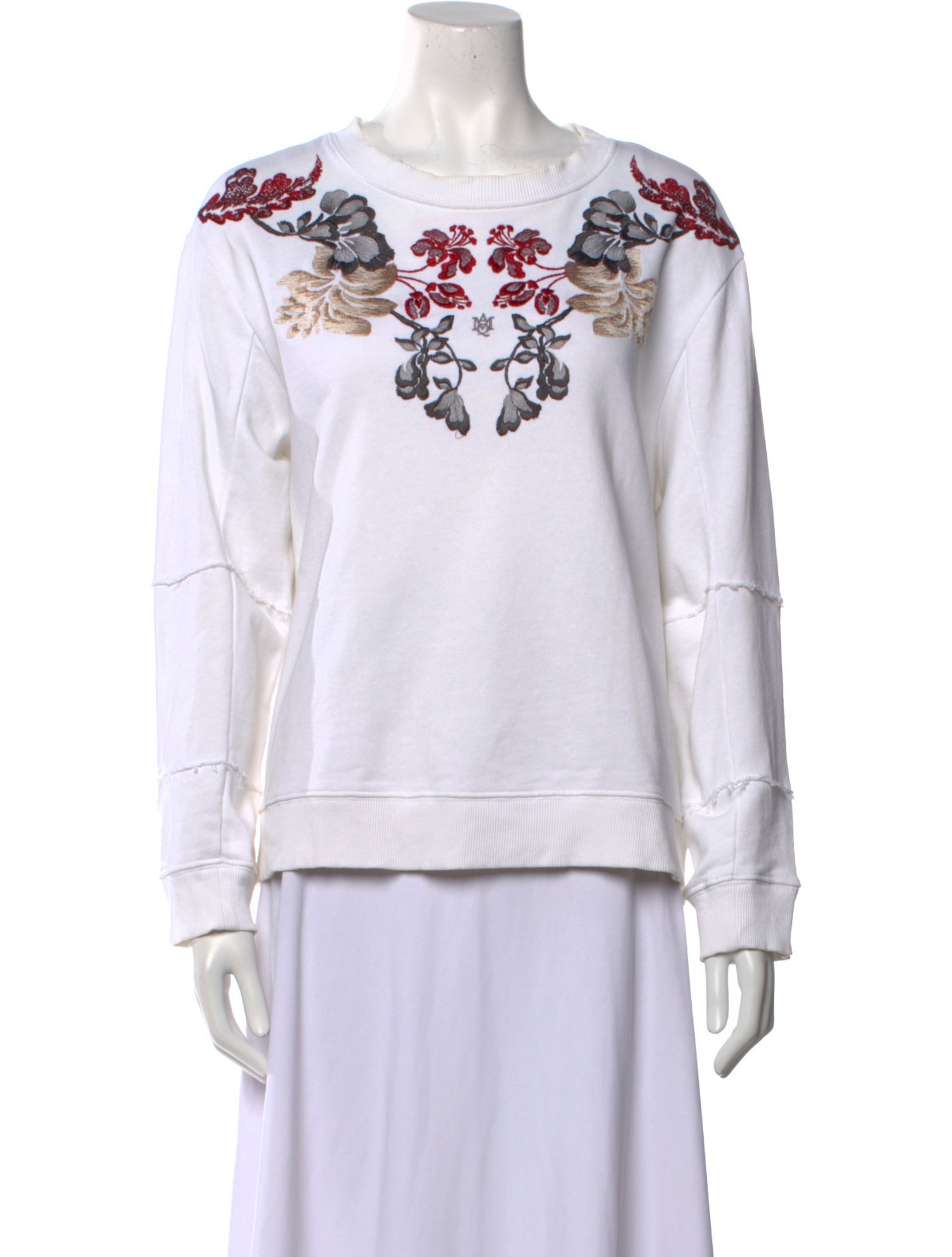 Alexander McQueen Graphic Print Crew Neck Top