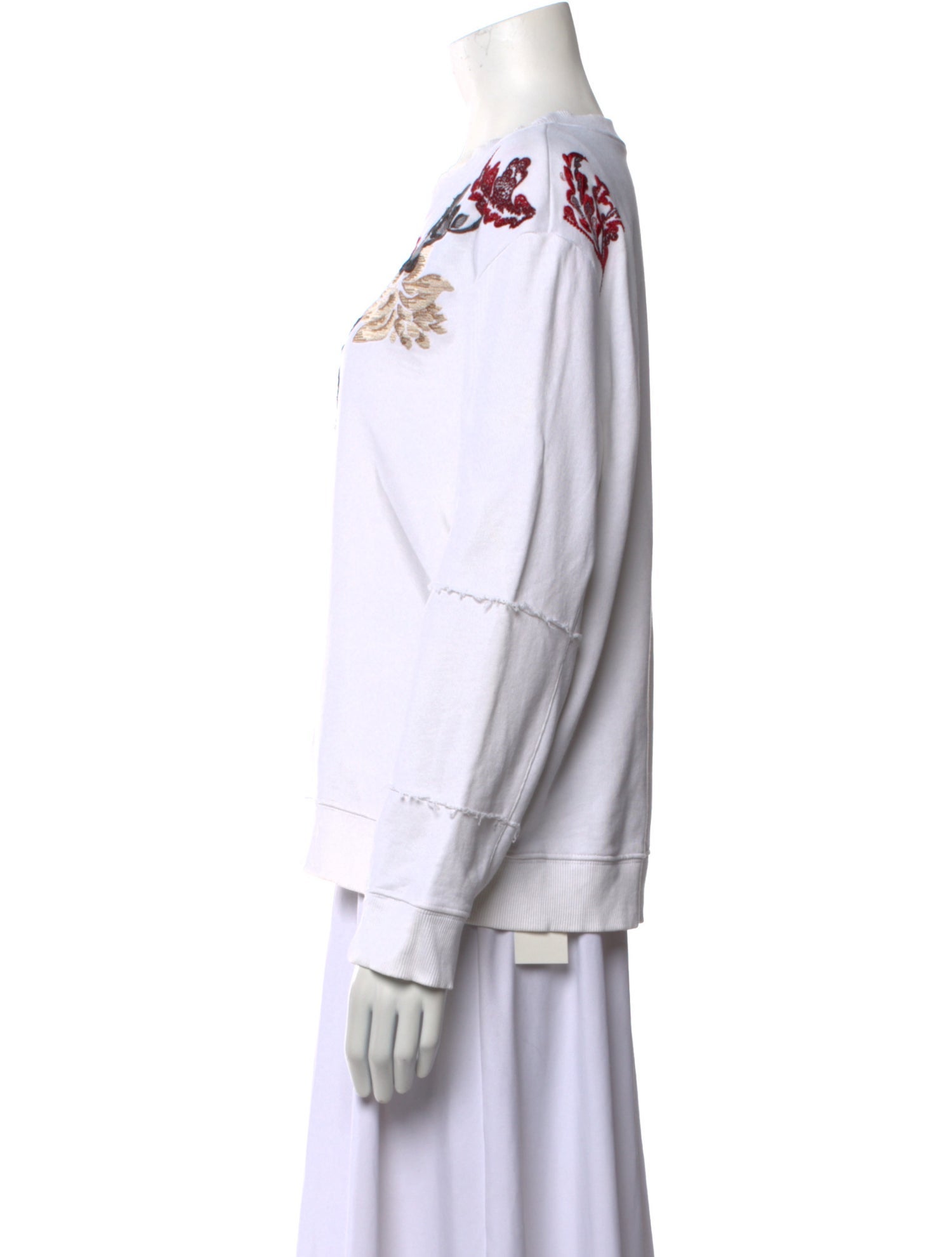 Alexander McQueen Graphic Print Crew Neck Top