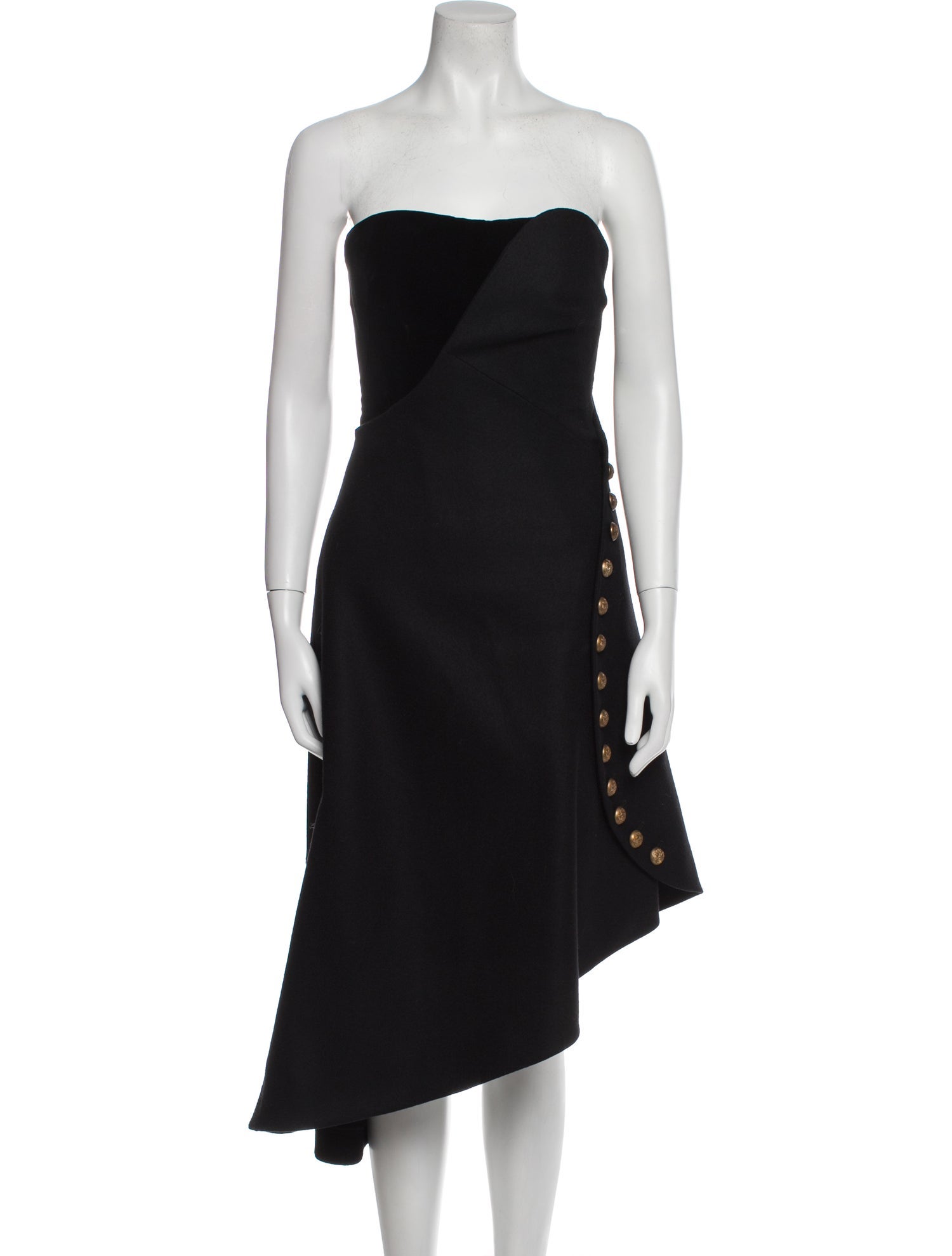 Alexander McQueen Wool Midi Length Dress