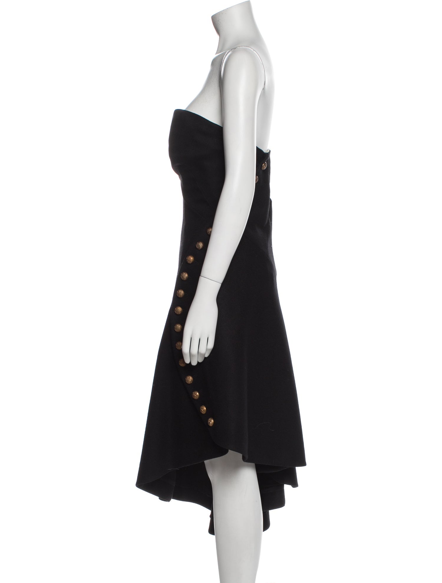 Alexander McQueen Wool Midi Length Dress