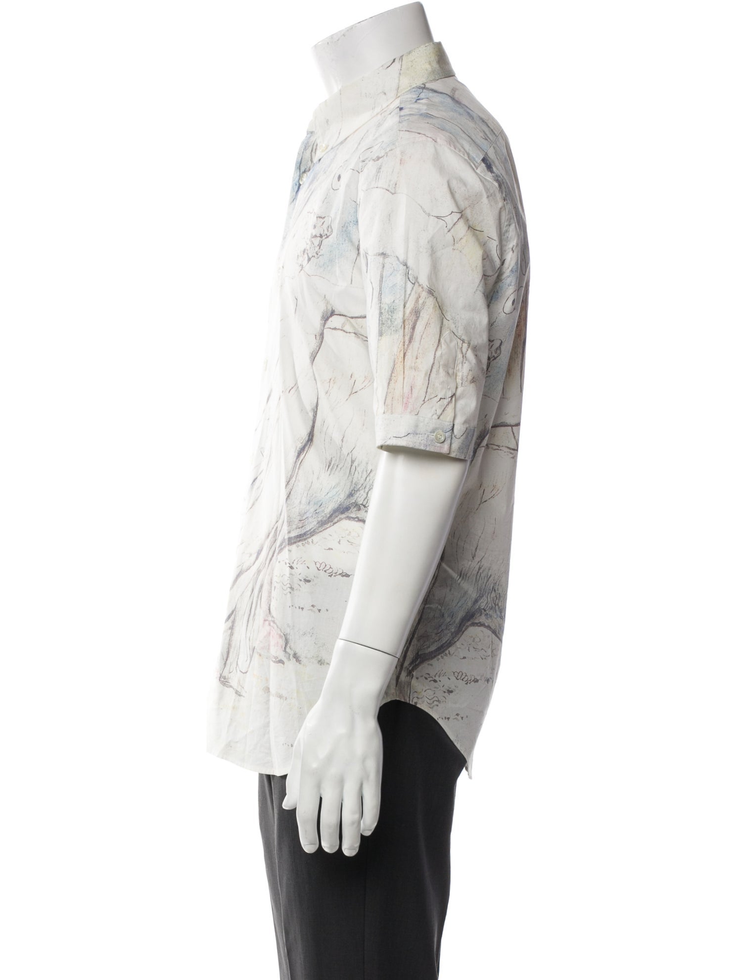 Alexander McQueen Printed Short Sleeve Shirt