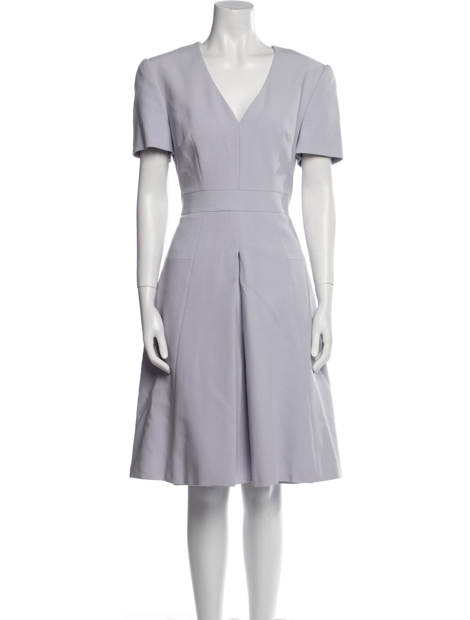 Alexander McQueen V-Neck Knee-Length Dress