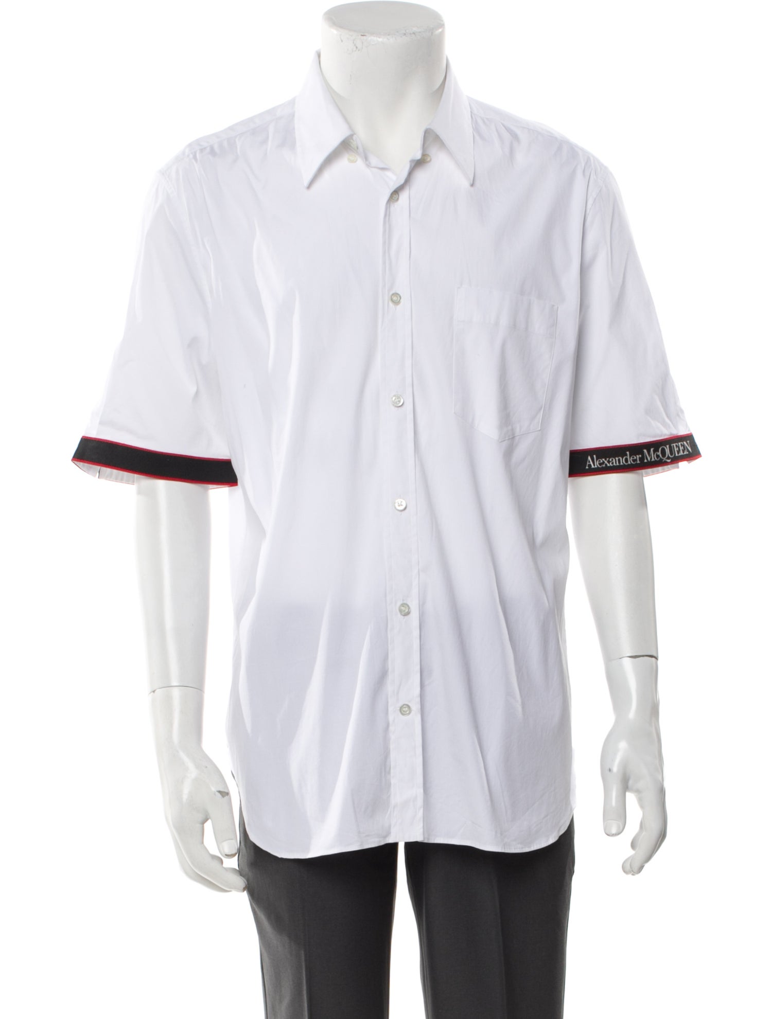 Alexander McQueen Striped Short Sleeve Shirt