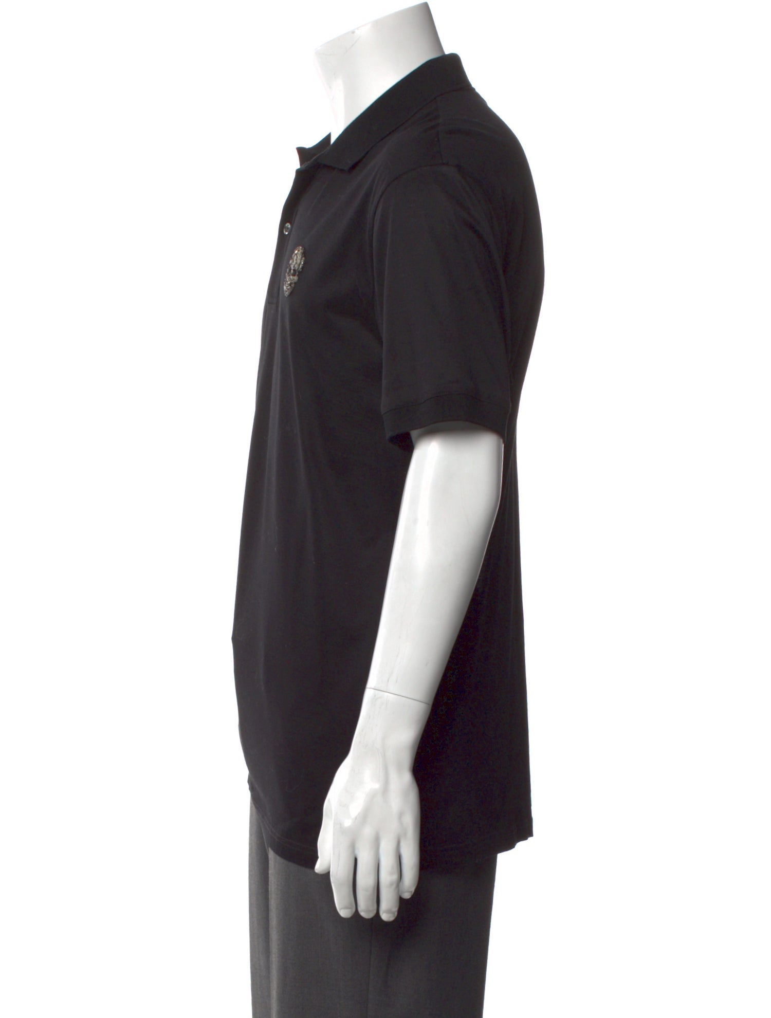 Alexander McQueen Collar Short Sleeve Polo Shirt