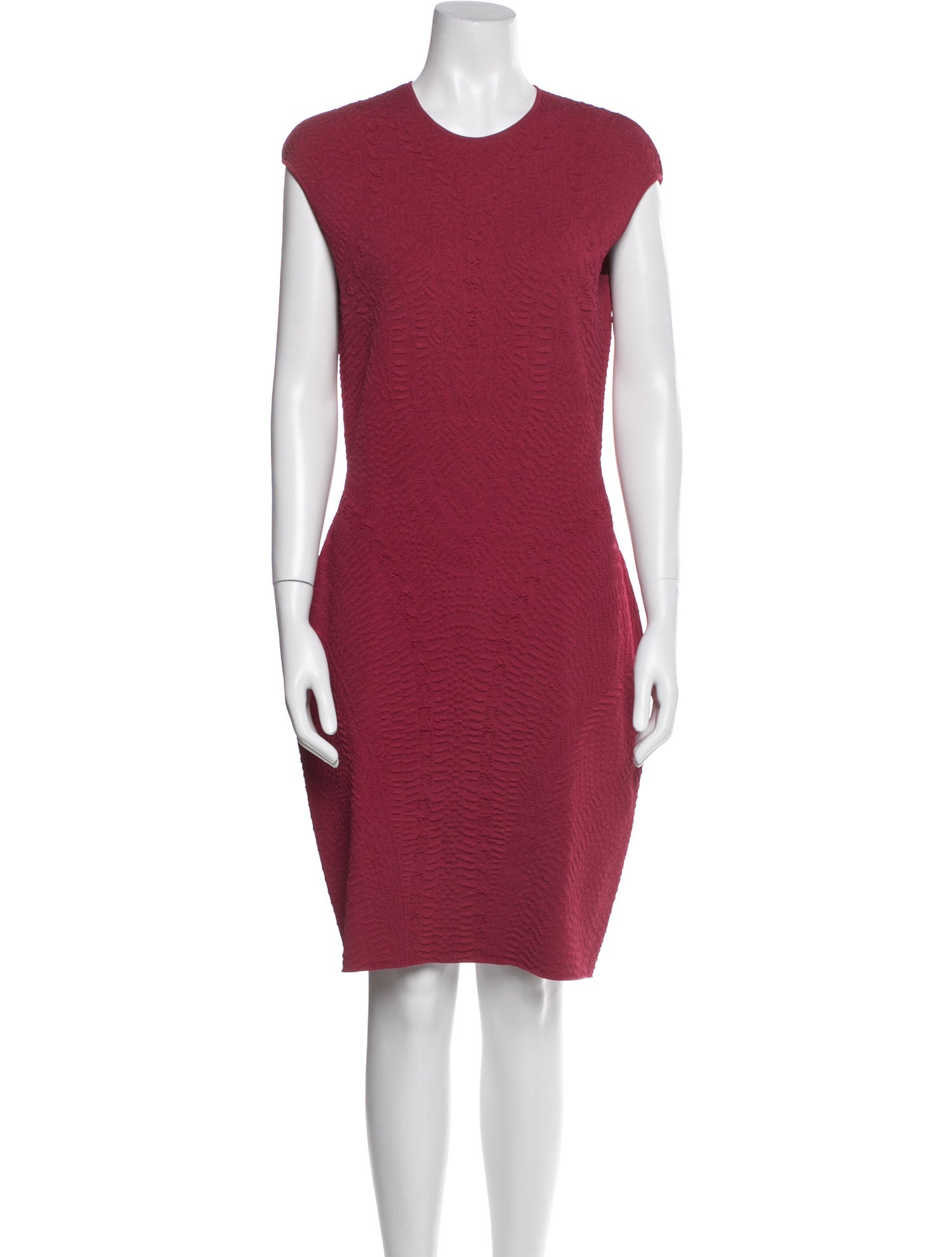 Alexander McQueen Crew Neck Knee-Length Dress
