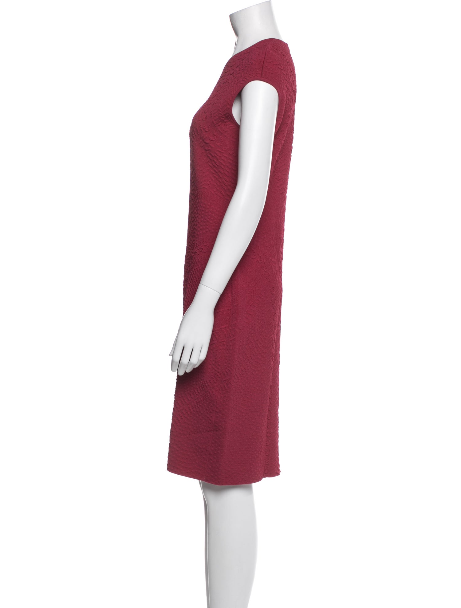 Alexander McQueen Crew Neck Knee-Length Dress