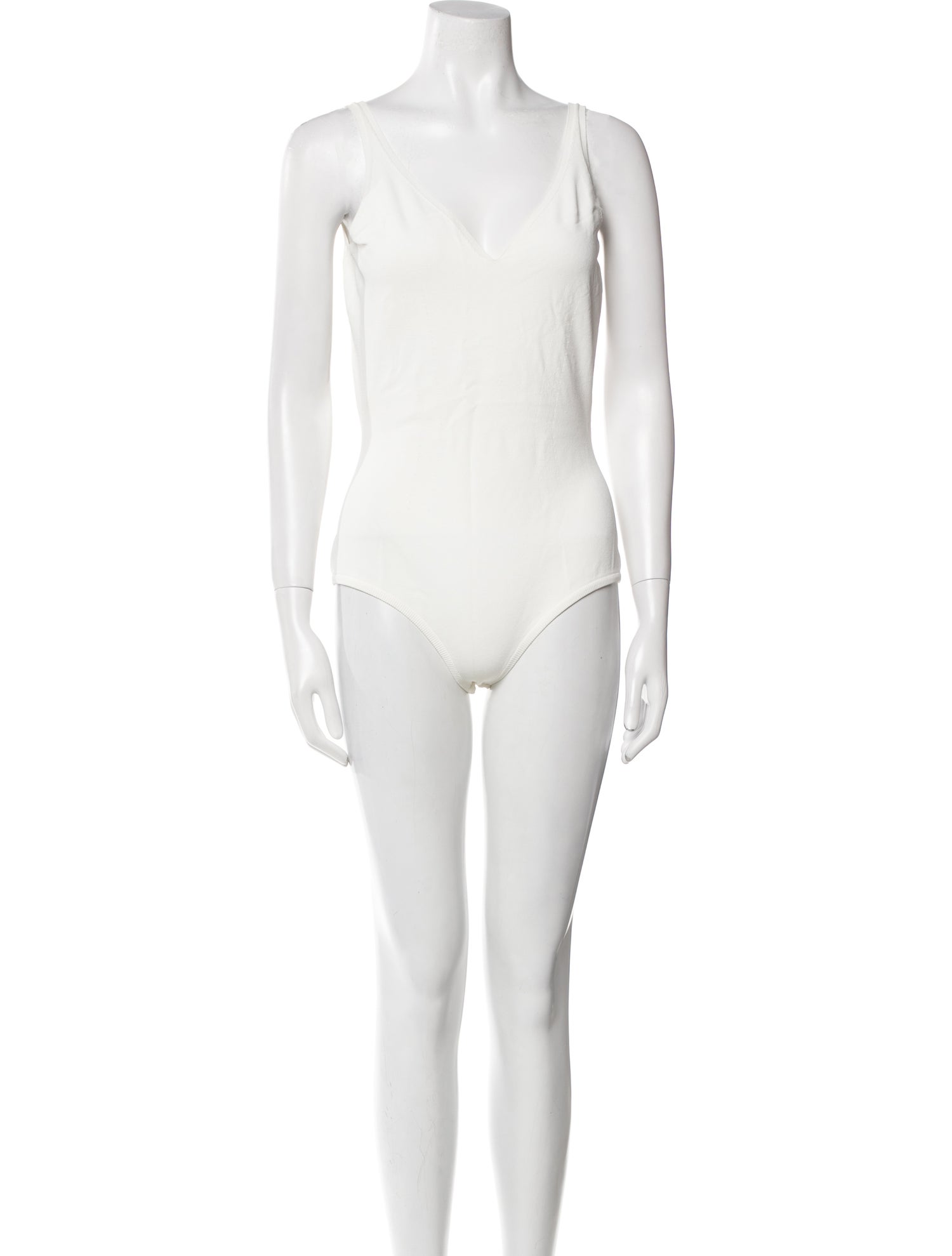 Alexander McQueen V-Neck Sleeveless Bodysuit