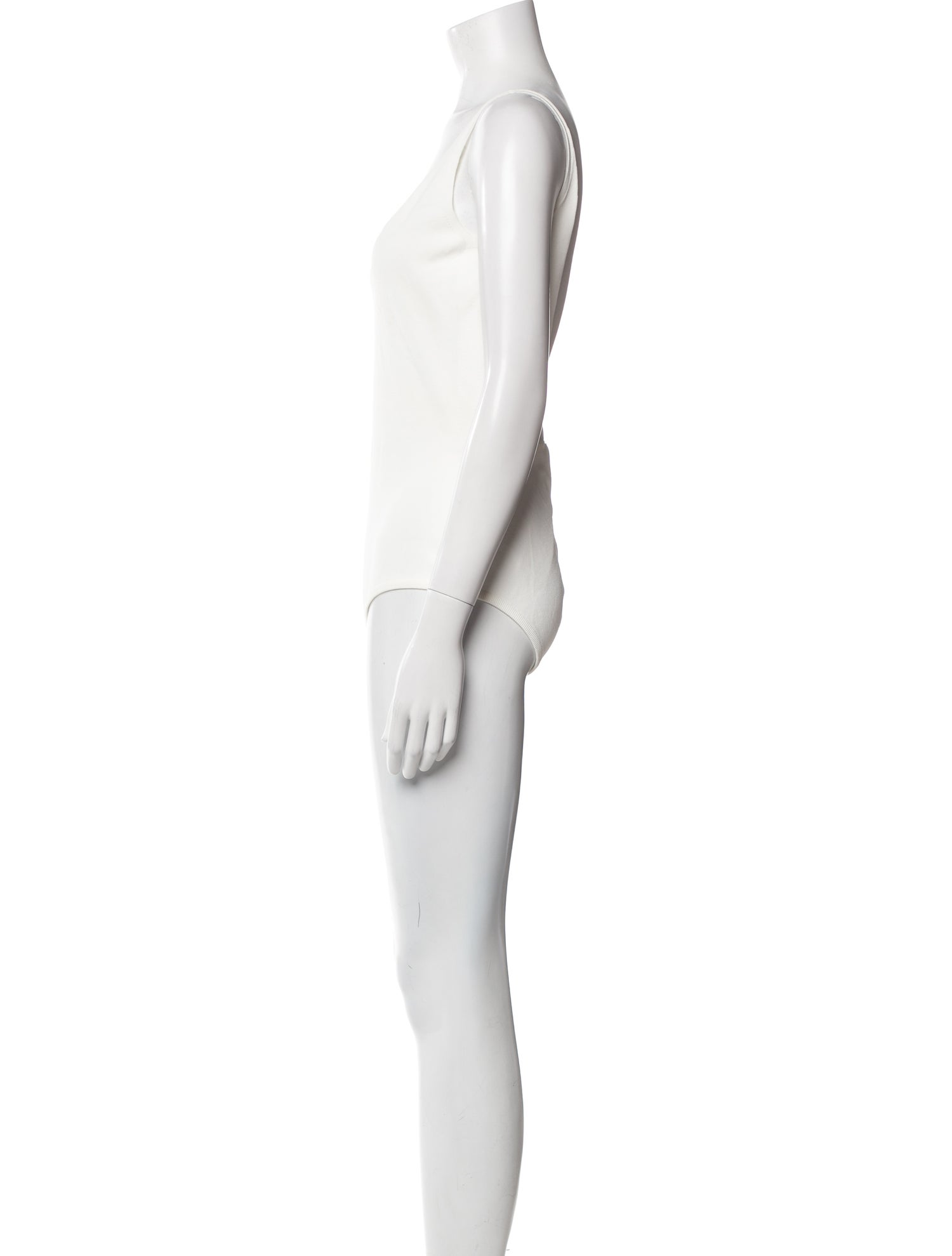 Alexander McQueen V-Neck Sleeveless Bodysuit