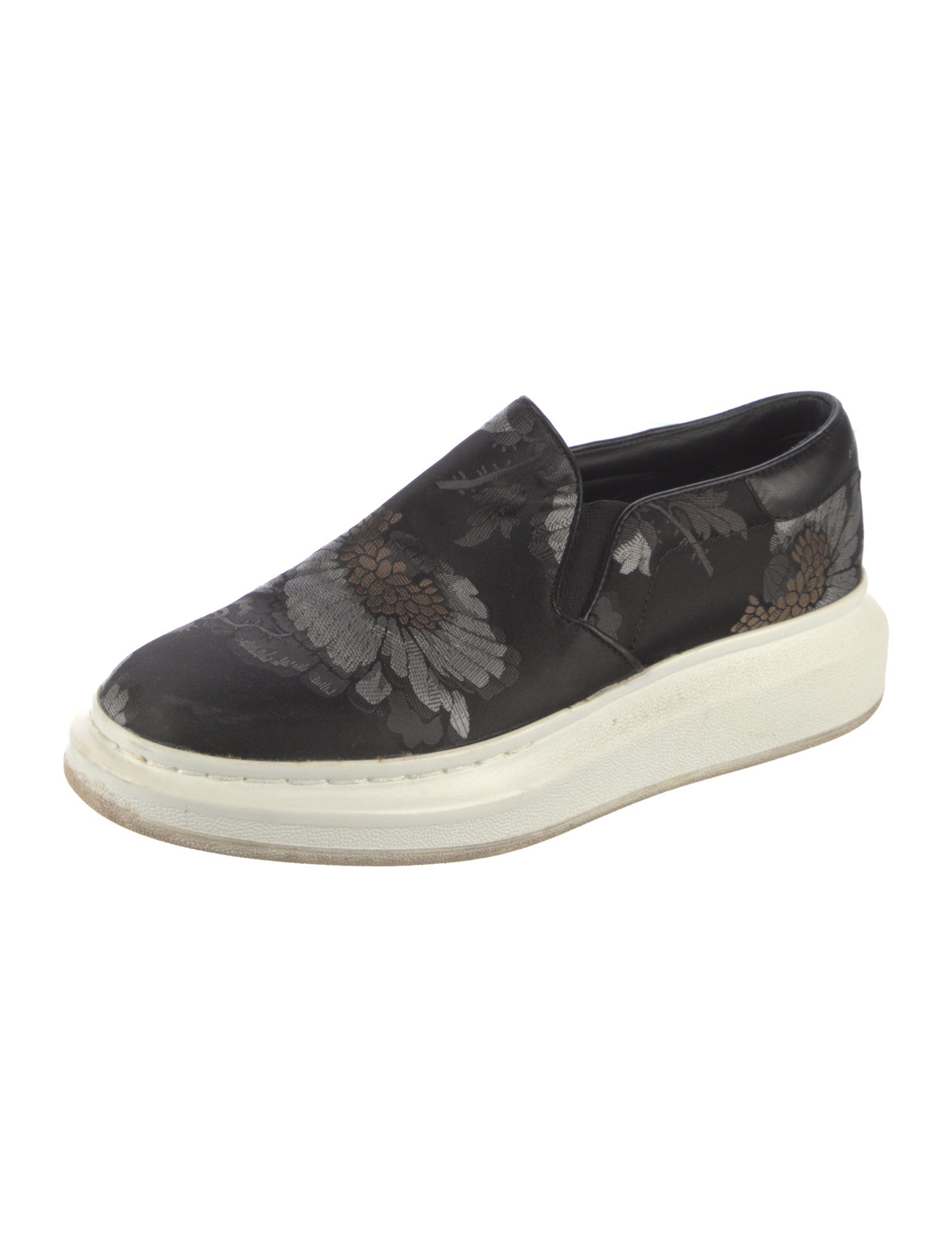 Alexander McQueen Jacquard Floral Print Sneakers