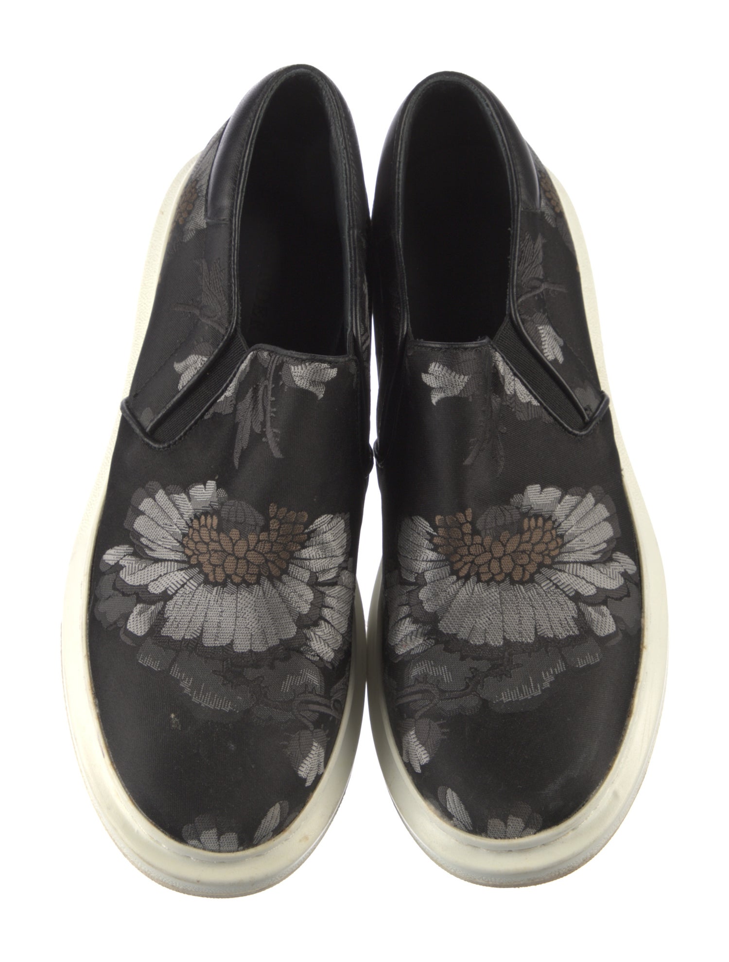 Alexander McQueen Jacquard Floral Print Sneakers