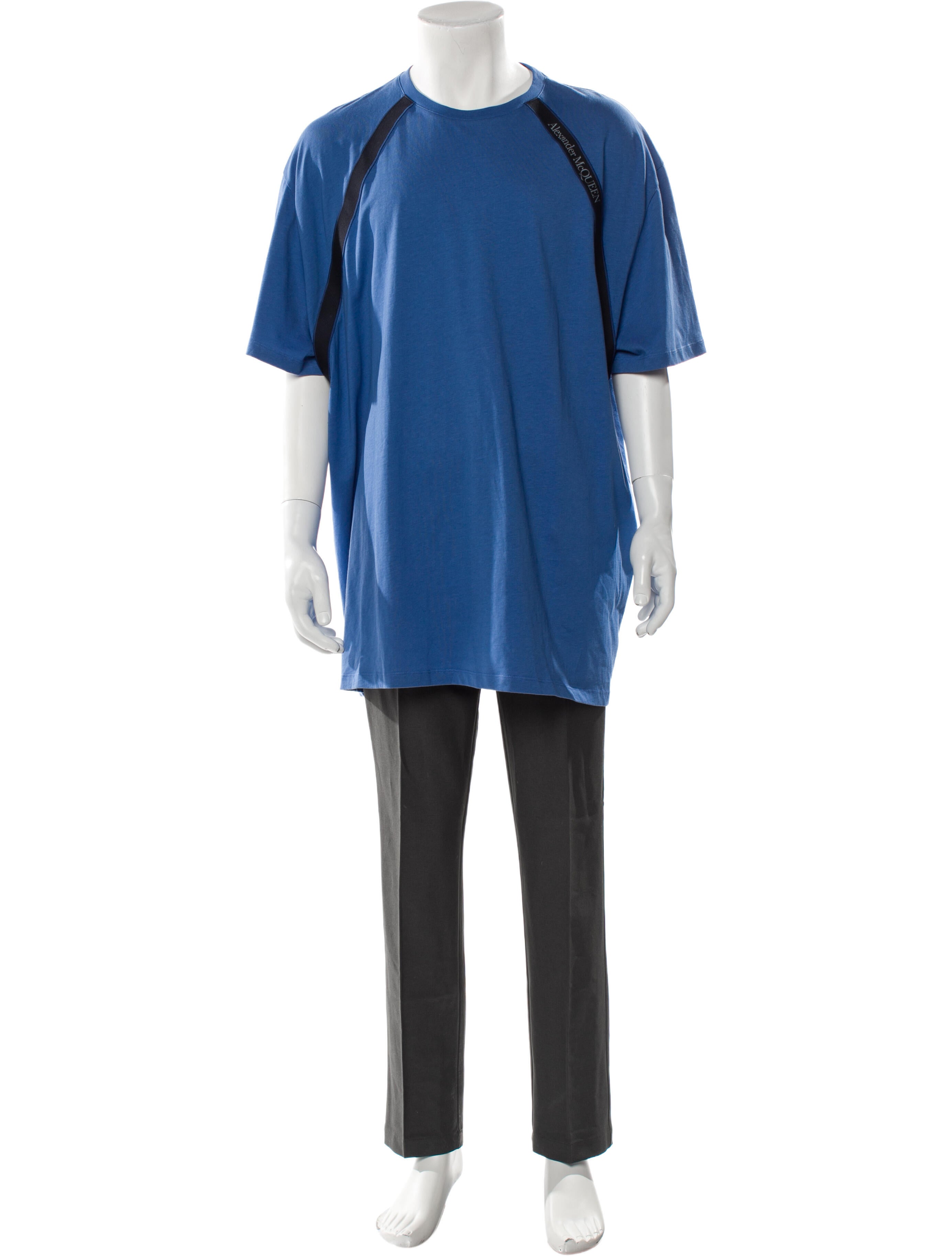 Alexander McQueen Striped Crew Neck T-Shirt w/ Tags