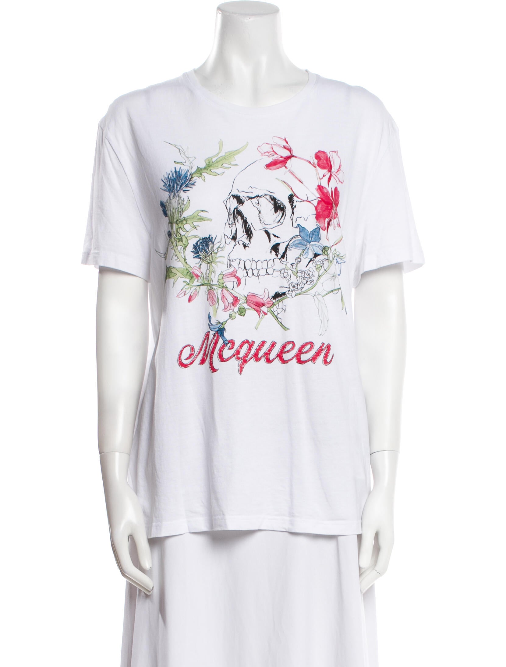 Alexander McQueen Graphic Print Crew Neck T-Shirt