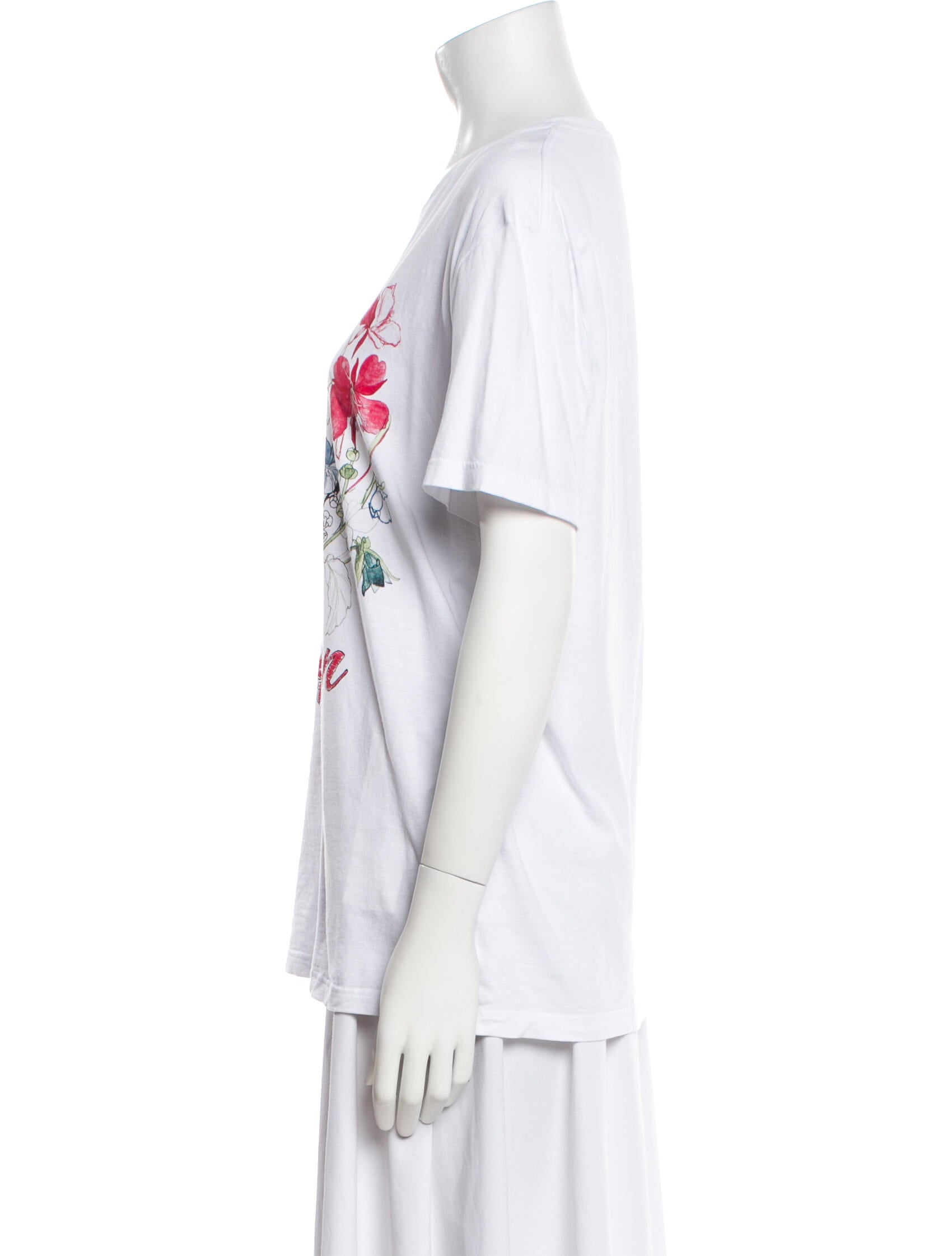 Alexander McQueen Graphic Print Crew Neck T-Shirt