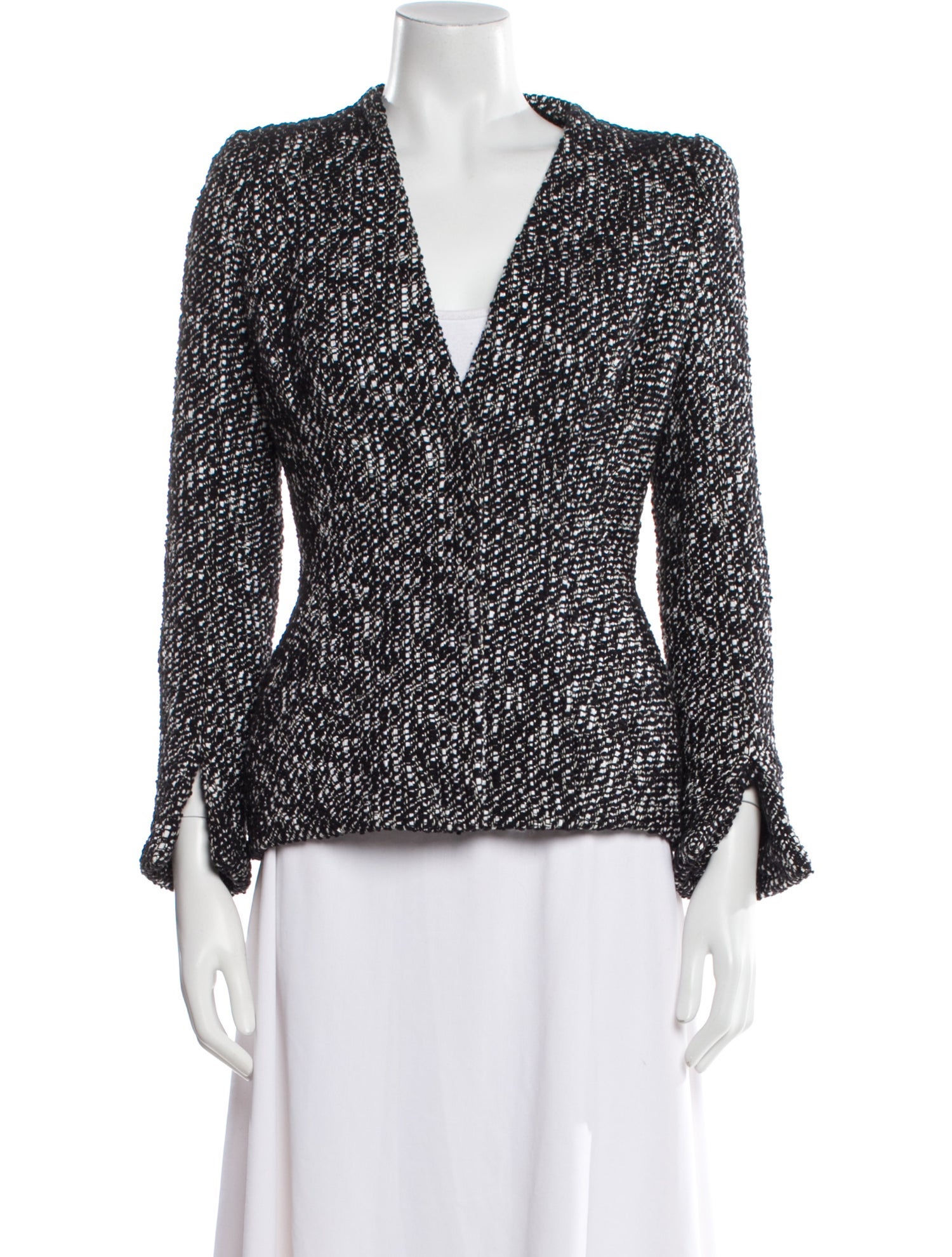 Alexander McQueen Tweed Pattern Blazer