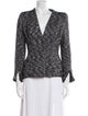 Alexander McQueen Tweed Pattern Blazer