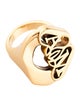 Alexander McQueen Seal Logo Cocktail Ring