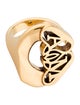Alexander McQueen Seal Logo Cocktail Ring