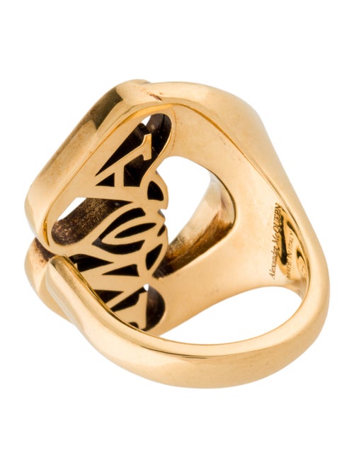 Alexander McQueen Seal Logo Cocktail Ring