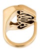 Alexander McQueen Seal Logo Cocktail Ring