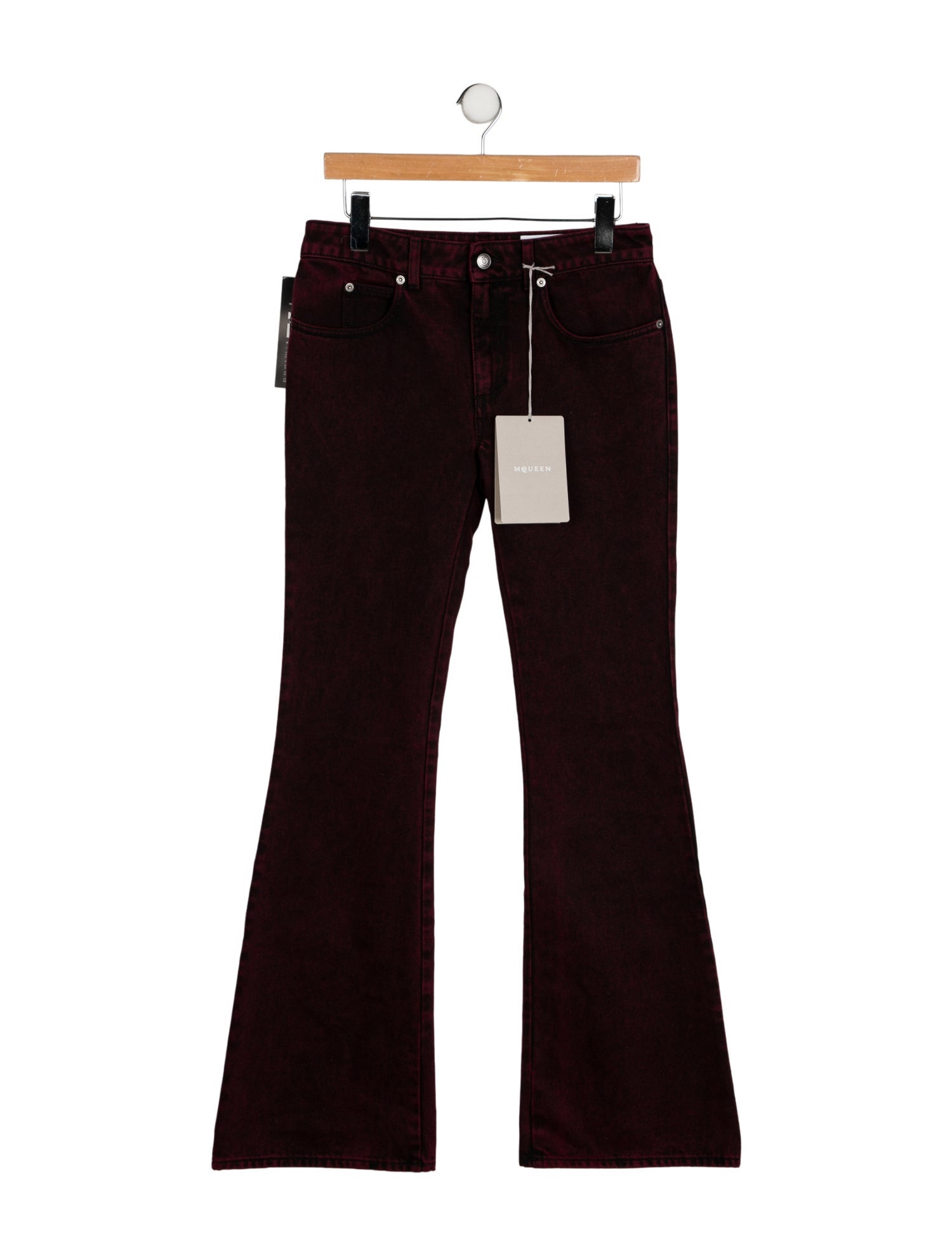 Alexander McQueen Mid-Rise Wide Leg Jeans w/ Tags