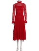 Alexander McQueen Mock Neck Long Dress