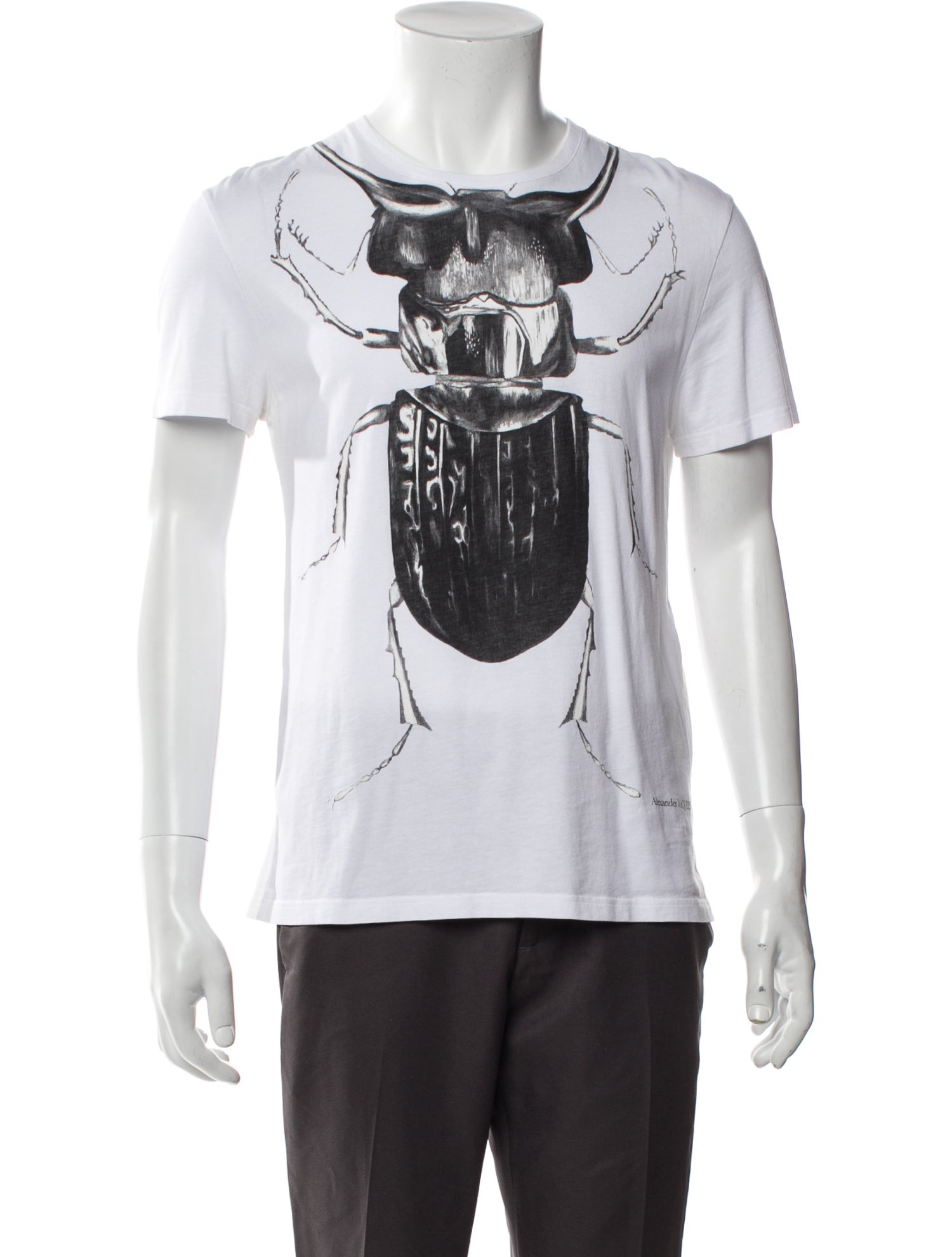Alexander McQueen Graphic Print Crew Neck T-Shirt