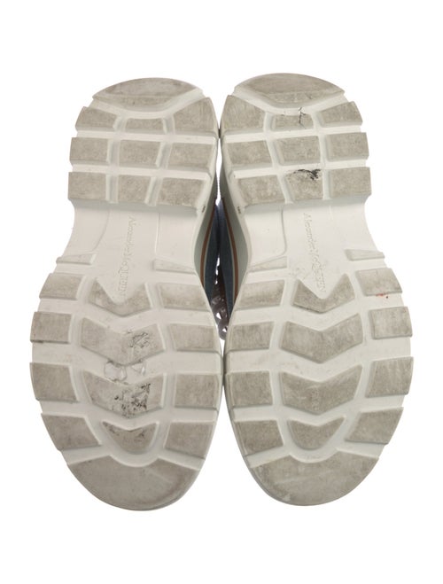 Alexander McQueen Denim Colorblock Pattern Sneakers
