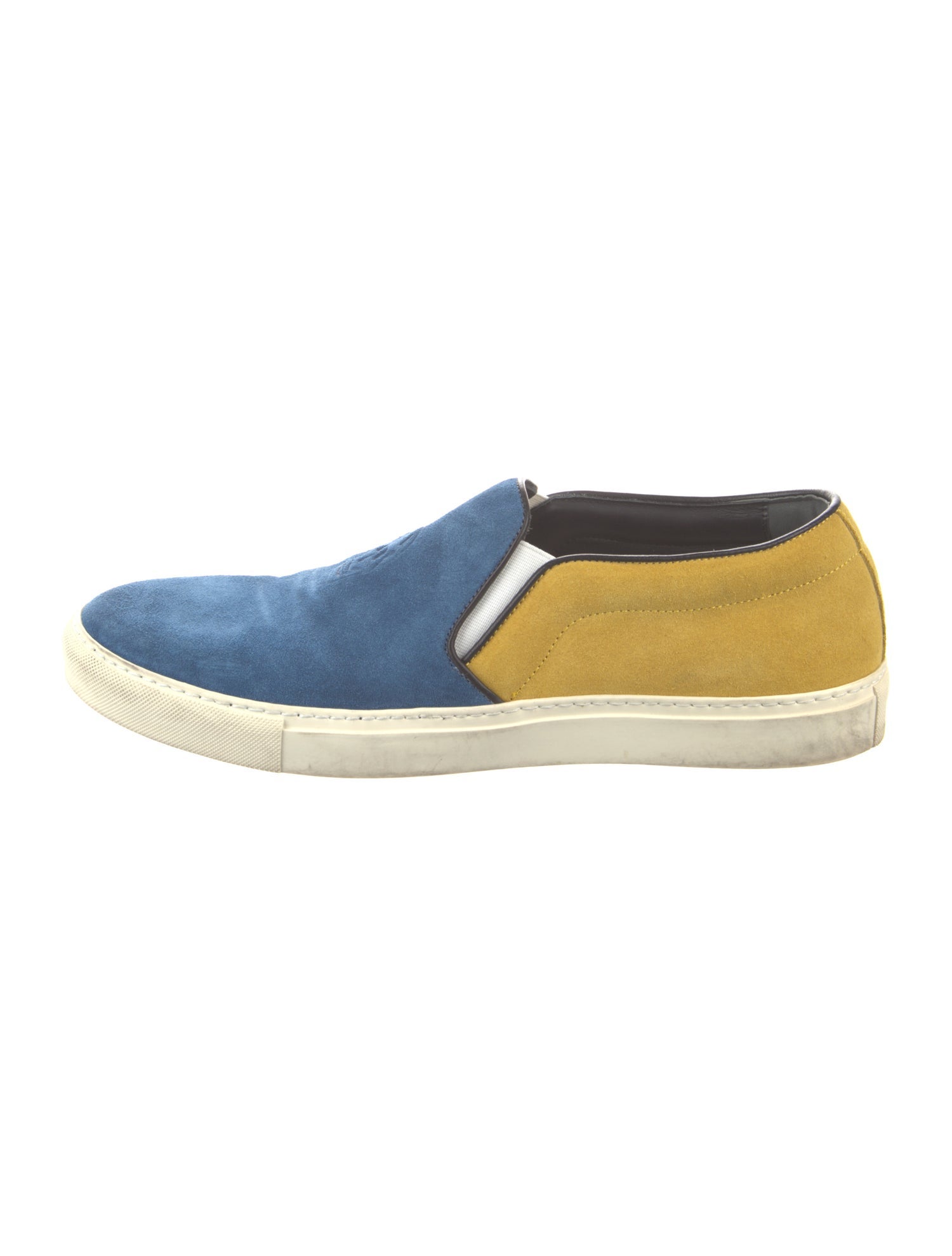 Alexander McQueen Suede Colorblock Pattern Sneakers
