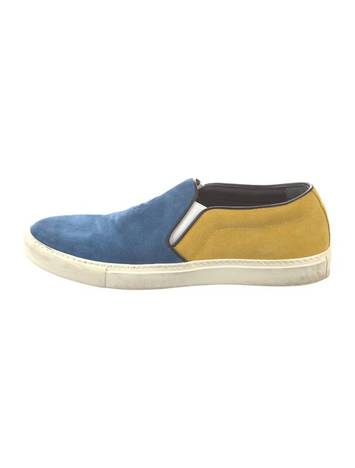 Alexander McQueen Suede Colorblock Pattern Sneakers