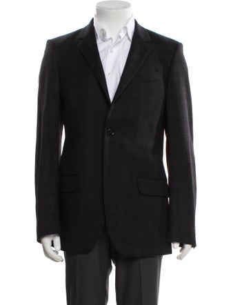 Alexander McQueen Wool Pleated Accents Blazer