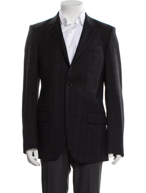 Alexander McQueen Wool Pleated Accents Blazer