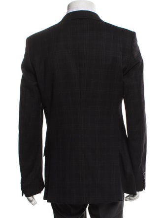 Alexander McQueen Wool Pleated Accents Blazer