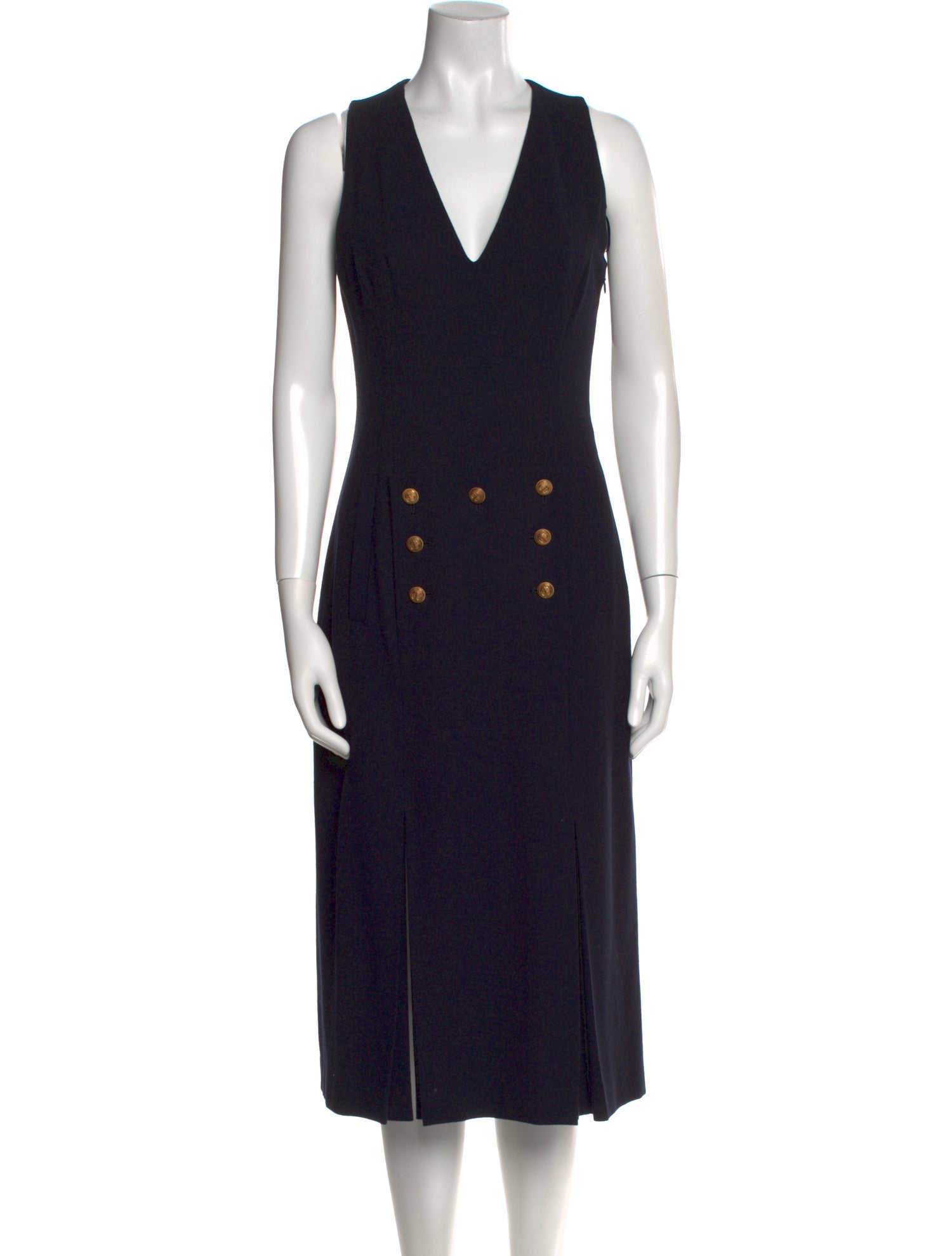 Alexander McQueen Wool Midi Length Dress