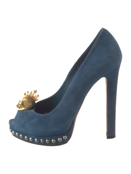 Alexander McQueen Skull Suede Pumps