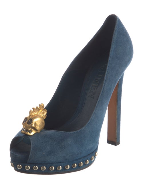 Alexander McQueen Skull Suede Pumps