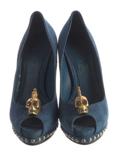 Alexander McQueen Skull Suede Pumps