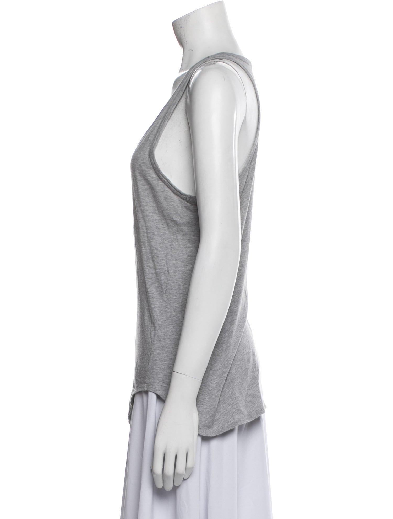 Alexander McQueen Graphic Print Scoop Neck Top