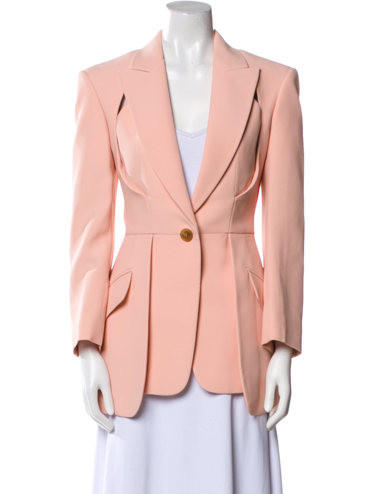 Alexander McQueen 2020-2021 Asymmetric viscose blend blazer Blazer w/ Tags