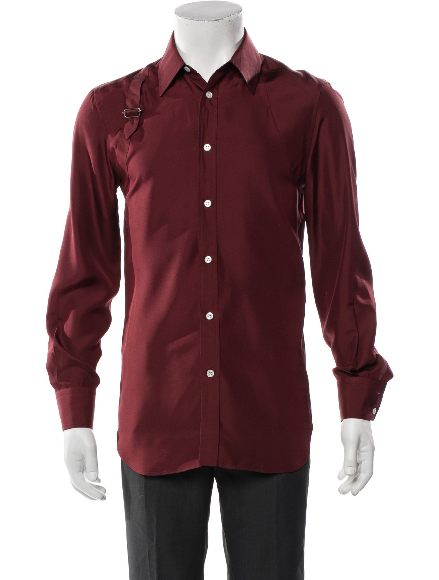 Alexander McQueen Silk Long Sleeve Shirt