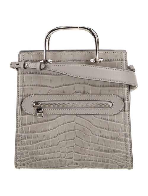 Alexander McQueen Embossed Leather Top Handle Bag