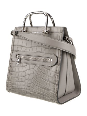 Alexander McQueen Embossed Leather Top Handle Bag
