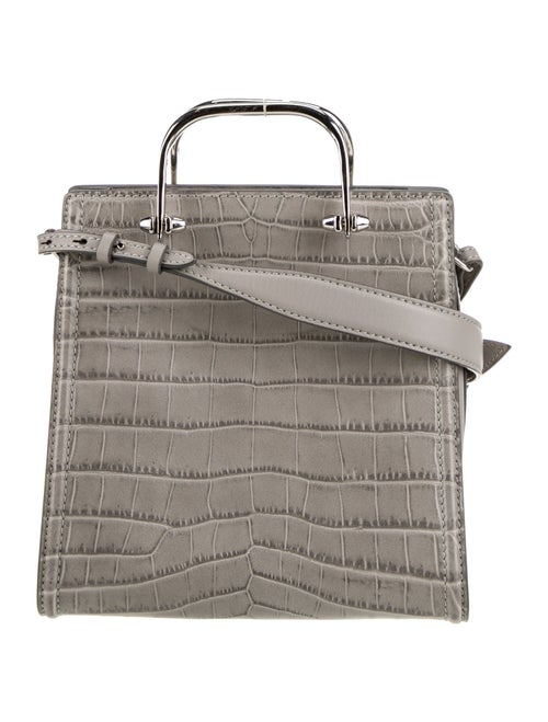 Alexander McQueen Embossed Leather Top Handle Bag